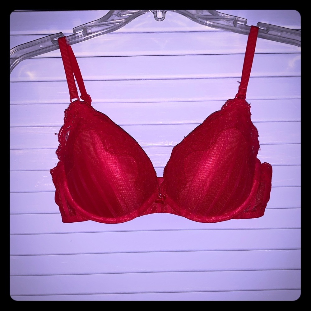 Red lacy bra Size 34C